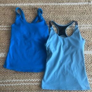 ALO Yoga Tank Duo Royal and Lt. Blue